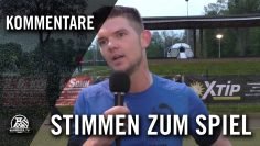 Die Stimmen zum Spiel (DJK VfB Frohnhausen – SV Burgaltendorf, Bezirksliga Niederrhein, Gruppe 6)