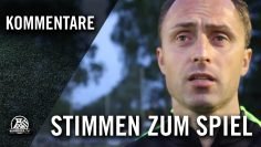 Die Stimmen zum Spiel (DJK Vierlinden – TuS Essen-West, Relegation zur Landesliga Niederrhein)