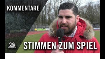 Die Stimmen zum Spiel | DSC Wanne-Eickel – YEG Hassel (17. Spieltag, Westfalenliga, Staffel 2)