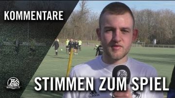 Die Stimmen zum Spiel | DSC Wanne-Eickel U19 – SSV Buer 07/28 U19 (12. Spieltag, BL St 5)