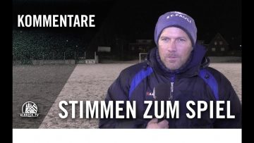 Die Stimmen zum Spiel | Düneberger SV U19 – SV Billstedt-Horn II (Testspiel)
