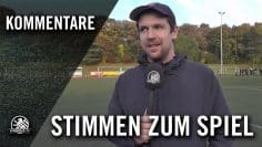 Die Stimmen zum Spiel (Efferener BC – BC Stotzheim, Kreisliga A, Staffel 1, Kreis Rhein-Erft)