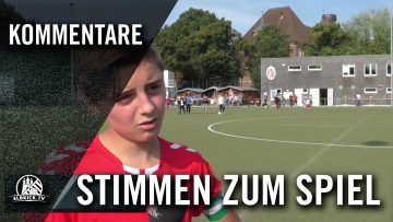 Die Stimmen zum Spiel (Eimsbütteler TV III – Hamburger SV IV, U14 C-Junioren, Bezirksliga 14)