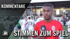 Die Stimmen zum Spiel (Eimsbütteler TV – FC St. Pauli, Finale, Pokal der B-Junioren 2016/2017)