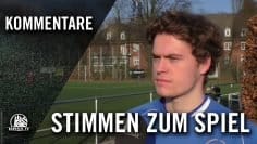 Die Stimmen zum Spiel (Eimsbütteler TV – SC Victoria Hamburg, U19 A-Junioren, Oberliga)