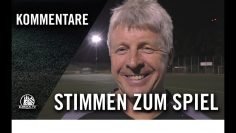 Die Stimmen zum Spiel | Eimsbütteler TV – TuS Osdorf (2. Runde, Pokal der 1. Herren)