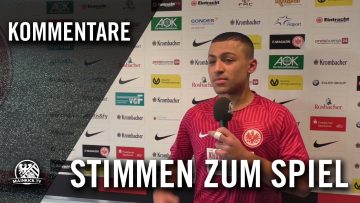 Die Stimmen zum Spiel (Eintracht Frankfurt – Kickers Offenbach, U17 B-Junioren, Bundesliga Süd)