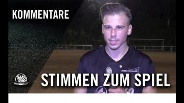 Die Stimmen zum Spiel | Eintracht Oberrodenbach – 1. Hanauer FC (2. Runde, Kreispokal Hanau)