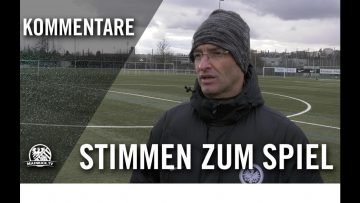 Die Stimmen zum Spiel | Eintracht Frankfurt U19 – Rotweiss Frankfurt U19 (Testspiel)