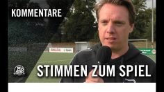 Die Stimmen zum Spiel | ESC Rellinghausen – VfL Rhede (4.Spieltag, Landesliga, Staffel 2)