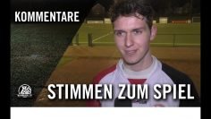 Die Stimmen zum Spiel | ESC Rellinghausen – Duisburger SV 1900 (26. Spieltag, Landesliga, Gruppe 2)