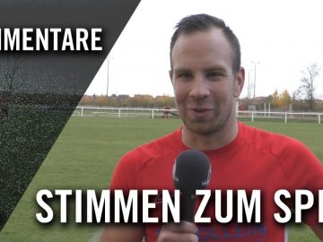 Die Stimmen zum Spiel | ESV Delitzsch – SV Tapfer Leipzig (LVZ Post Landesklasse Nord, 11. Spieltag)