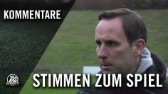Die Stimmen zum Spiel (ETB SW Essen – SpVg Schonnebeck, Oberliga Niederrhein) | RUHRKICK.TV