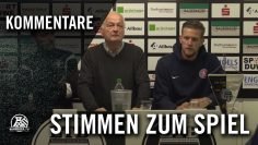 Die Stimmen zum Spiel (ETB SW Essen – Wuppertaler SV, 3. Runde, Niederrheinpokal 16/17)