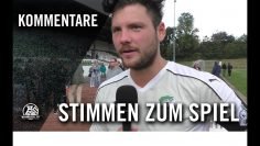 Die Stimmen zum Spiel | ETB SW Essen – SpVg. Schonnebeck (6. Spieltag, Oberliga Niederrhein)