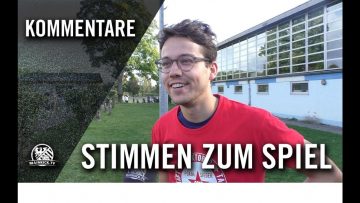 Die Stimmen zum Spiel | FC 1934 Bierstadt U17 – Freie Turner Wiesbaden U17 (Finale, Kreispokal)