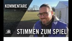 Die Stimmen zum Spiel | FC Anadolu Bayern – FC Finsing (Testspiel)