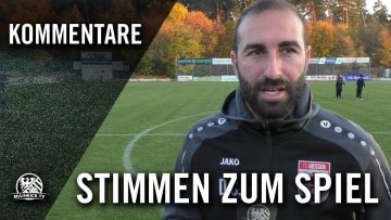 Die Stimmen zum Spiel | FC Bayern Alzenau – FC Gießen (17. Spieltag, Hessenliga)