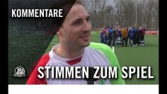 Die Stimmen zum Spiel | FC Blau-Gelb Überruhr – Vogelheimer SV (26. Spieltag, Bezirksliga, Gruppe 3)