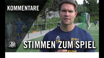 Die Stimmen zum Spiel | FC Blau-Gelb Überruhr – DJK Adler Union (4. Spieltag, Bezirksliga 3)