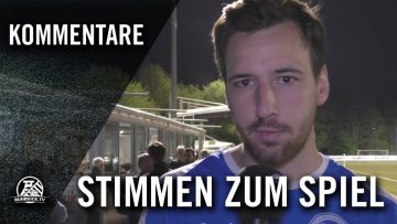 Die Stimmen zum Spiel | FC Brünninghausen – Hammer Spvg. (26. Spieltag, Oberliga Westfalen)
