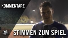 Die Stimmen zum Spiel | FC Brünninghausen – SV Schermbeck (15. Spieltag, Oberliga Westfalen)