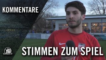 Die Stimmen zum Spiel | FC Deisenhofen – TSV 1880 Wasserburg (27. Spieltag, Landesliga Südost)