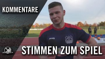 Die Stimmen zum Spiel | FC Eilenburg – BSG Chemie Leipzig (Achtelfinale, Sachsenpokal)