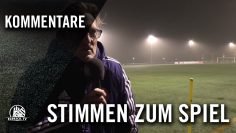 Die Stimmen zum Spiel (FC Eintracht Norderstedt U19 – Niendorfer TSV U17, Testspiel) | ELBKICK.TV
