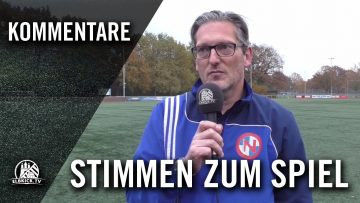 Die Stimmen zum Spiel (FC Eintracht Norderstedt – SC Victoria Hamburg, U19 A-Junioren, RL Nord)