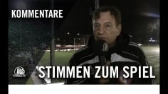 Die Stimmen zum Spiel | FC Eintracht Norderstedt U19 – TuS Osdorf (Testspiel)
