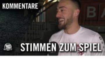 Die Stimmen zum Spiel | FC Giessen – FSV Frankfurt (Viertelfinale, Hessenpokal)