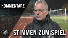 Die Stimmen zum Spiel | FC Hertha 03 Zehlendorf – BFC Dynamo (Achtelfinale, Pokal)