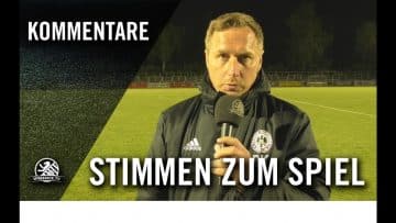 Die Stimmen zum Spiel | FC Hertha 03 Zehlendorf – Tennis Borussia Berlin (NOFV-Oberliga Nord)