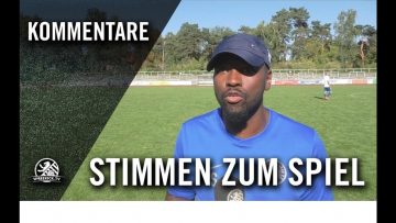 Die Stimmen zum Spiel | FC Hertha 03 Zehlendorf – SC Staaken (1. Runde, Pokal)