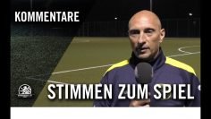 Die Stimmen zum Spiel | FC Hertha 03 Zehlendorf II – SV Blau-Gelb Berlin (2. Spieltag, Kreisliga A)