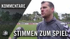 Die Stimmen zum Spiel (FC Hertha 03 Zehlendorf – SV Empor Berlin, U19 A-Junioren, Regionalliga)