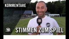 Die Stimmen zum Spiel | FC Hochstadt – SC 1960 Hanau (Habfinale, Kreispokal Hanau)
