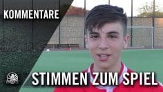Die Stimmen zum Spiel (FC Internationale – 1. FC Union Berlin II, B-Junioren) | SPREEKICK.TV