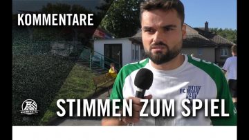 Die Stimmen zum Spiel | FC Kray – SV Hönnepel-Niedermönter (5.Spieltag, Landesliga, Staffel 2