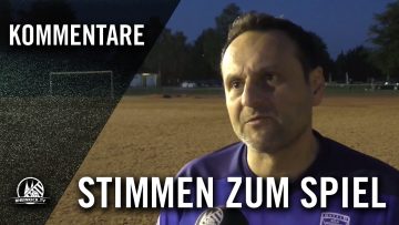 Die Stimmen zum Spiel (FC Leverkusen – SG Worringen, 3. Runde, Bitburger-Pokal 2016/17, Kreis Köln)
