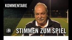 Die Stimmen zum Spiel | FC Nordost Berlin – SC Charlottenburg (1. Spieltag, Landesliga, Staffel 1)