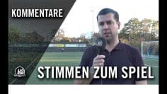 Die Stimmen zum Spiel | FC Pesch 1956 – VfL Vichttal 08 (1. Runde,  Pokal)
