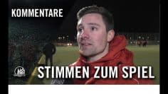 Die Stimmen zum Spiel | FC Rheinsüd Köln U17 – CFB Ford Niehl U17 (15. Spieltag,  Bezirksliga)