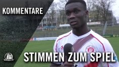 Die Stimmen zum Spiel (FC St. Pauli II – Hannover 96 II, Regionalliga Nord) | ELBKICK.TV