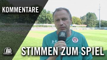 Die Stimmen zum Spiel | FC St. Pauli U23 – Hannover 96 U23 (6. Spieltag, Regionalliga Nord)