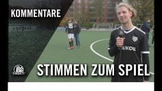 Die Stimmen zum Spiel | FC Teutonia 05 – Niendorfer TSV (14. Spieltag, Oberliga Hamburg)