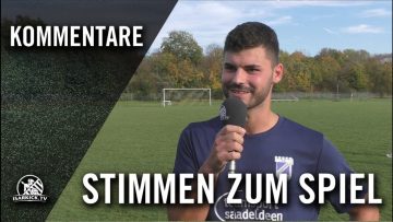 Die Stimmen zum Spiel | FC Teutonia München – FC Alemannia München (10. Spieltag, Kreisklasse 4)