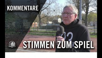 Die Stimmen zum Spiel | FC V. 1889 Berlin U19 IV – SF C.-W. U19 (21. Spieltag, U19, BL, St. 2)
