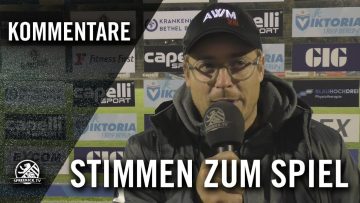 Die Stimmen zum Spiel | FC Viktoria 1889 Berlin – SV Lichtenberg 47 (3. Runde, Pokal)